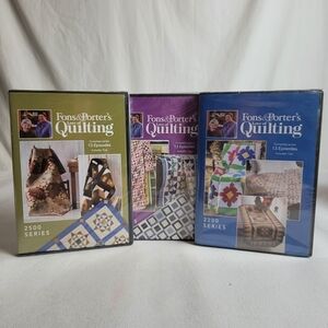 Fons & Porter's Love of Quilting 3 Series 2200, 2400 And 2500 13 Episodes Each